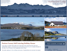 Tablet Screenshot of portree-self-catering.co.uk